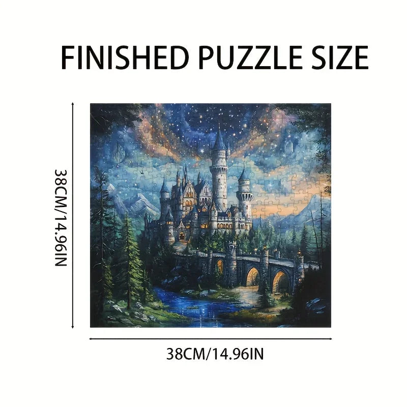 Starry Sky Castle 1000pc Mini Jigsaw Puzzle