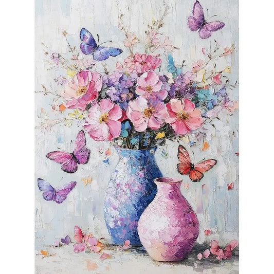 Flowers In Vase Paint By Numbers Kits