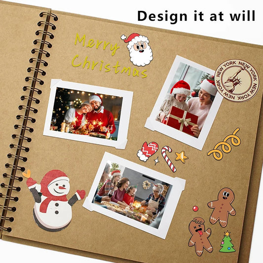 Hardcover Kraft Paper 8x8 Inch Scrapbook Album