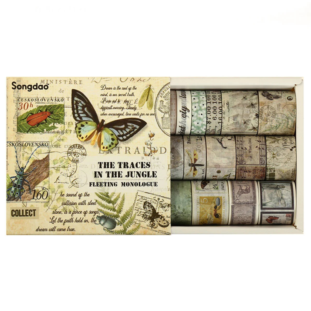 20 Rolls Retro Scrapbooking Washi Tape