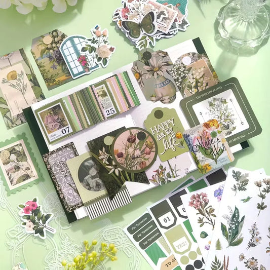 Plants Paradise Bullet Journal Scrapbooking Set