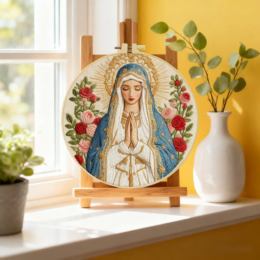 The Virgin Mary Religion Embroidery Cross Stitch Sewing Kit