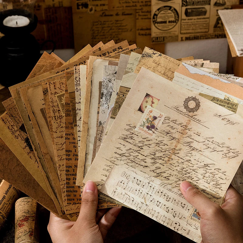 30 Sheets Vintage Material Paper