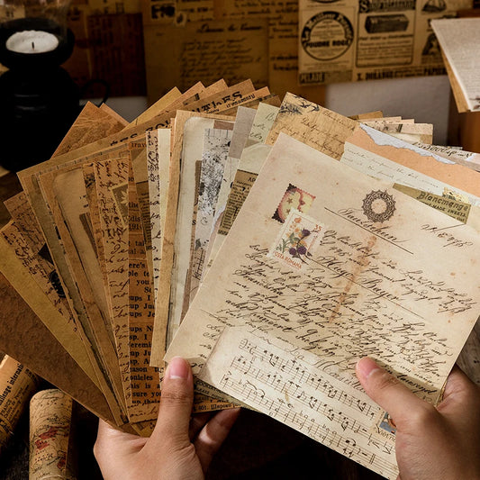 30 Sheets Vintage Material Paper