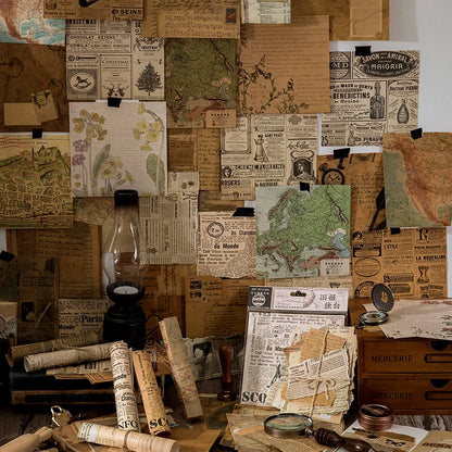 30 Sheets Vintage Material Paper