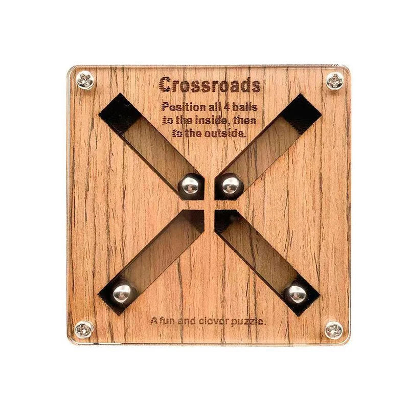 Wooden Crossroad Brain Teaser Puzzle