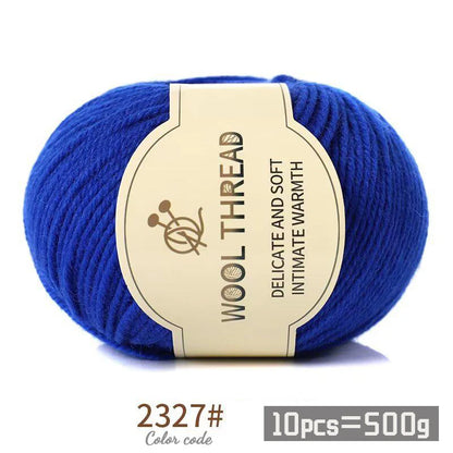 Medium Coarse Combed Alpaca Wool Yarn Balls 10 Pack