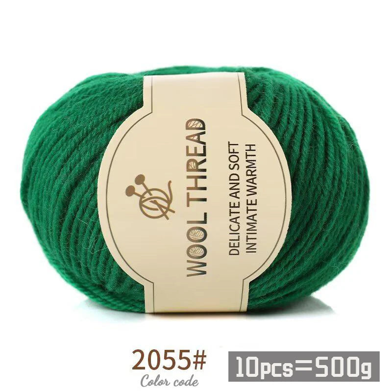 Medium Coarse Combed Alpaca Wool Yarn Balls 10 Pack