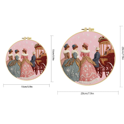 Three Noble Women Embroidery Cross Stitch Sewing Kit