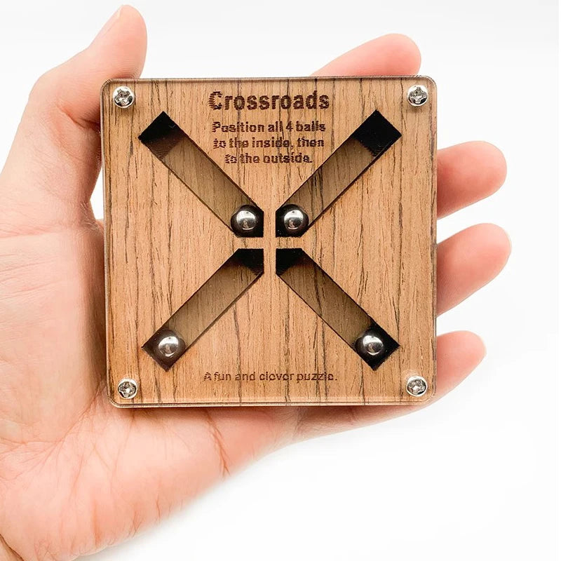 Wooden Crossroad Brain Teaser Puzzle