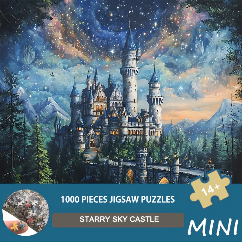 Starry Sky Castle 1000pc Mini Jigsaw Puzzle
