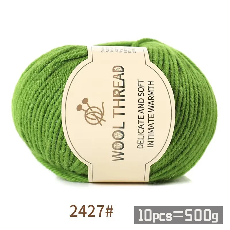 Medium Coarse Combed Alpaca Wool Yarn Balls 10 Pack