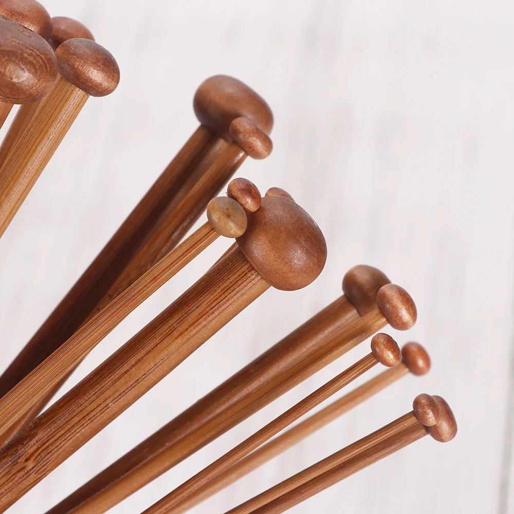 Bamboo Knitting Single Pointed Needles 2-10mm 36pcs Set