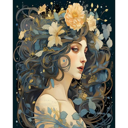 Women & Flowers Paint By Numbers Kits