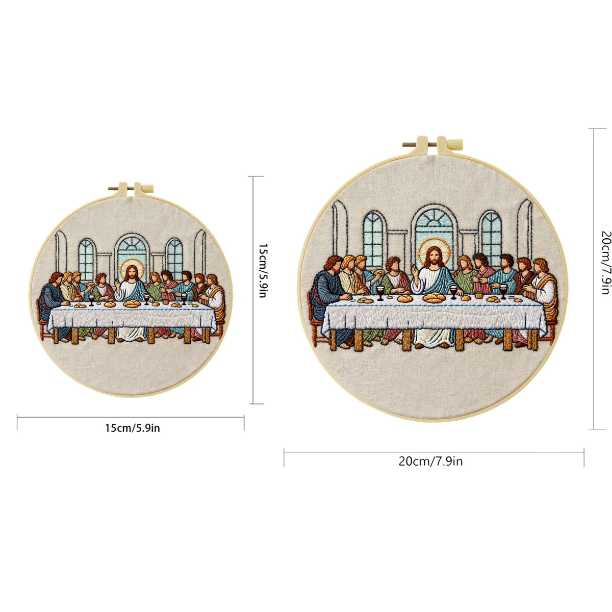 The Last Supper Religion Embroidery Cross Stitch Sewing Kit