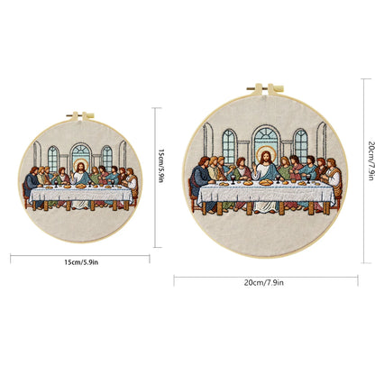 The Last Supper Religion Embroidery Cross Stitch Sewing Kit