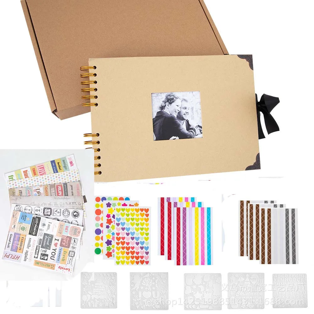 Hardcover Scrapbook Album With Square Window Set