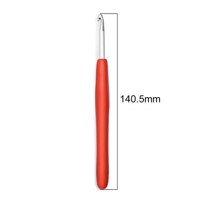 Rubber Handle Crochet Hook Needles 2-10mm