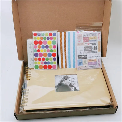 Hardcover Scrapbook Album With Square Window Set