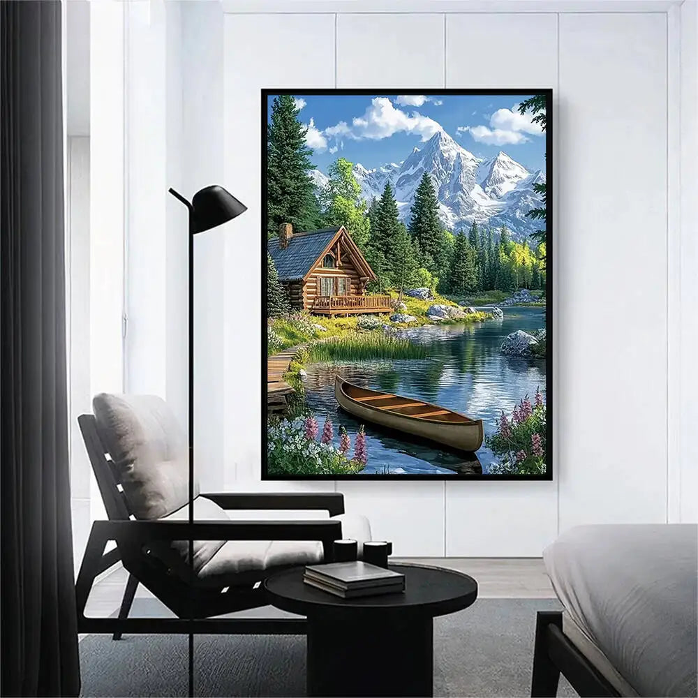 Lake House Diamond Painting Kit