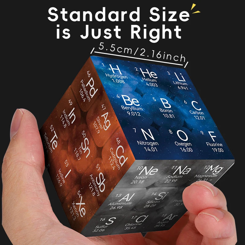 3x3 Magic Speed Periodic Table Brain Teaser Puzzle Cube