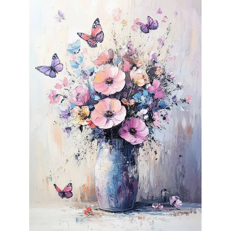 Flowers In Vase Paint By Numbers Kits