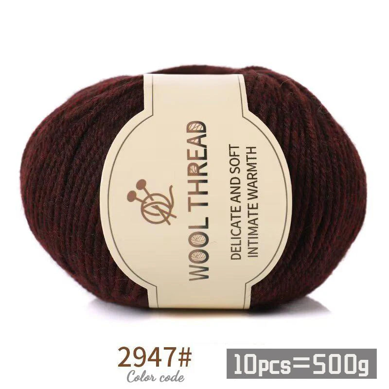 Medium Coarse Combed Alpaca Wool Yarn Balls 10 Pack