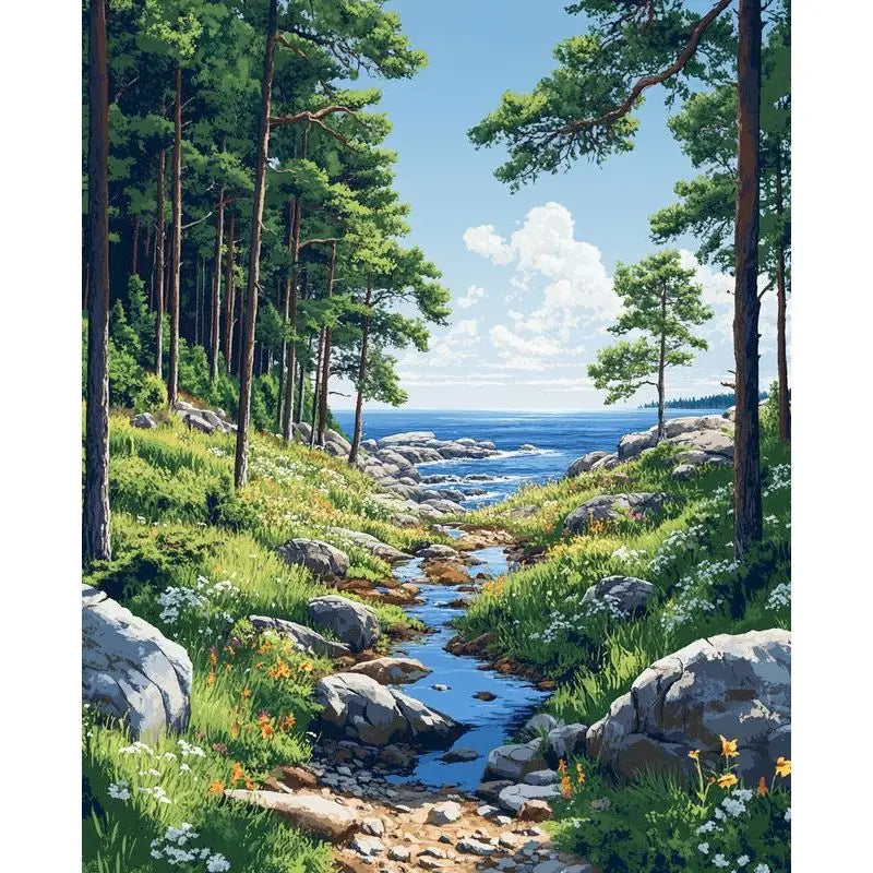 Forest Landscape Paint By Numbers Kits