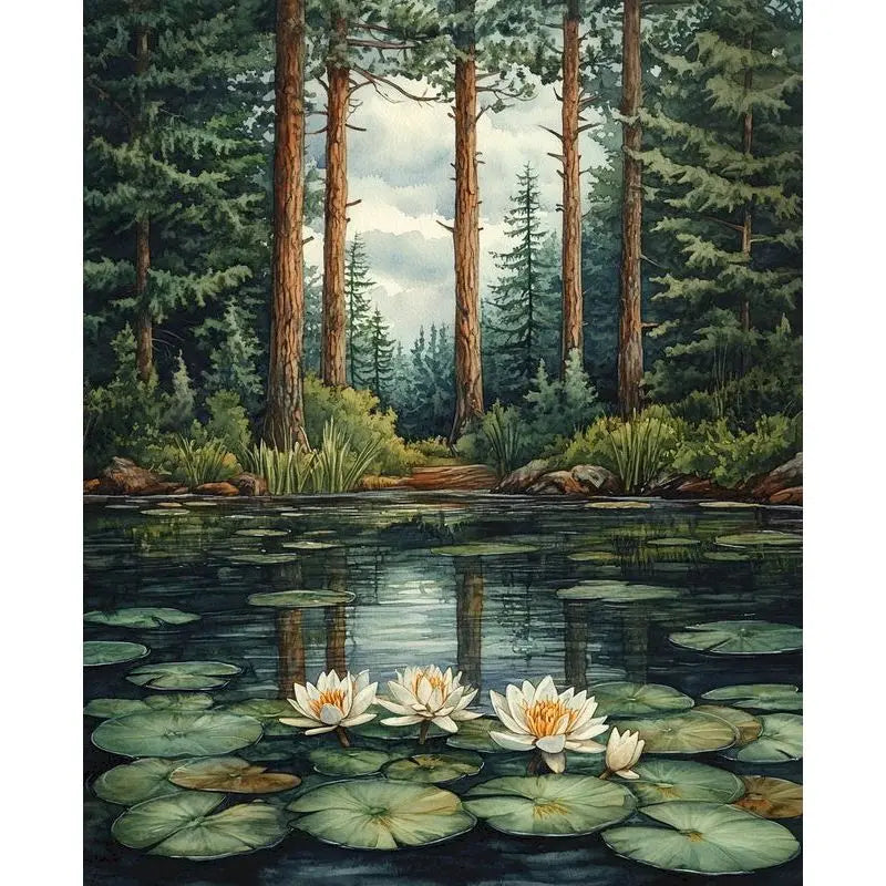 Forest Landscape Paint By Numbers Kits