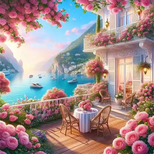 Seascape House Diamond Painting Kit