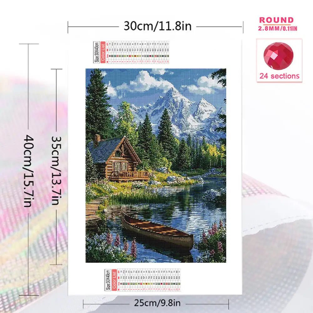 Lake House Diamond Painting Kit