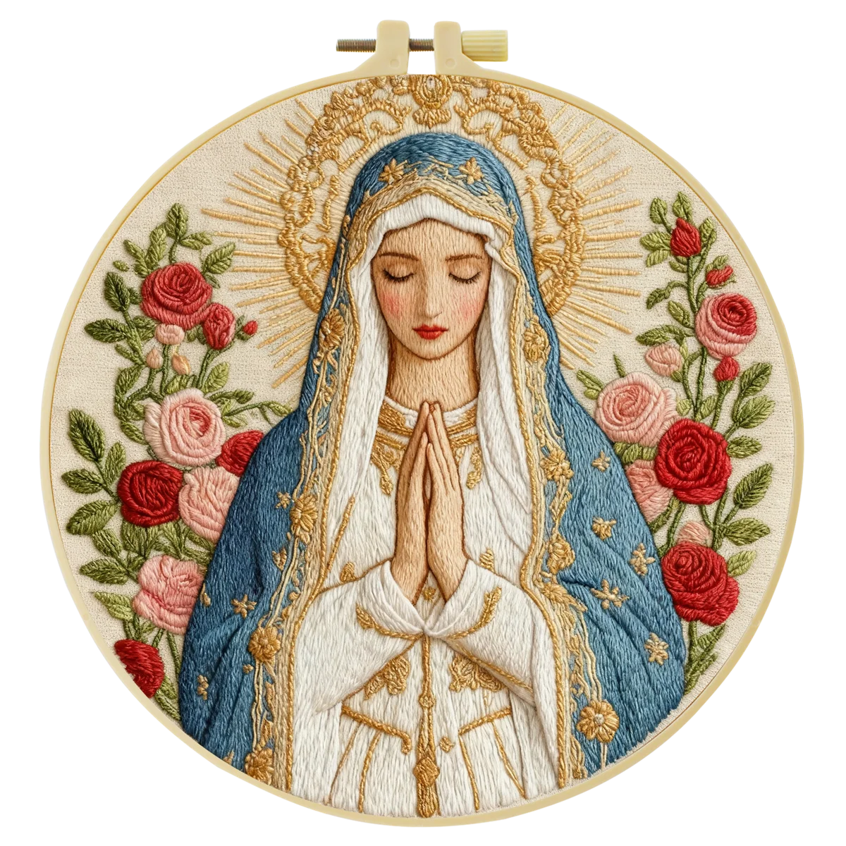 The Virgin Mary Religion Embroidery Cross Stitch Sewing Kit