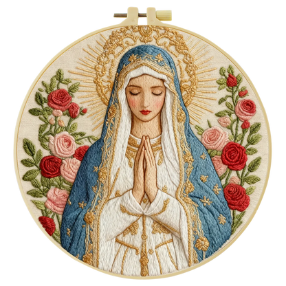 The Virgin Mary Religion Embroidery Cross Stitch Sewing Kit