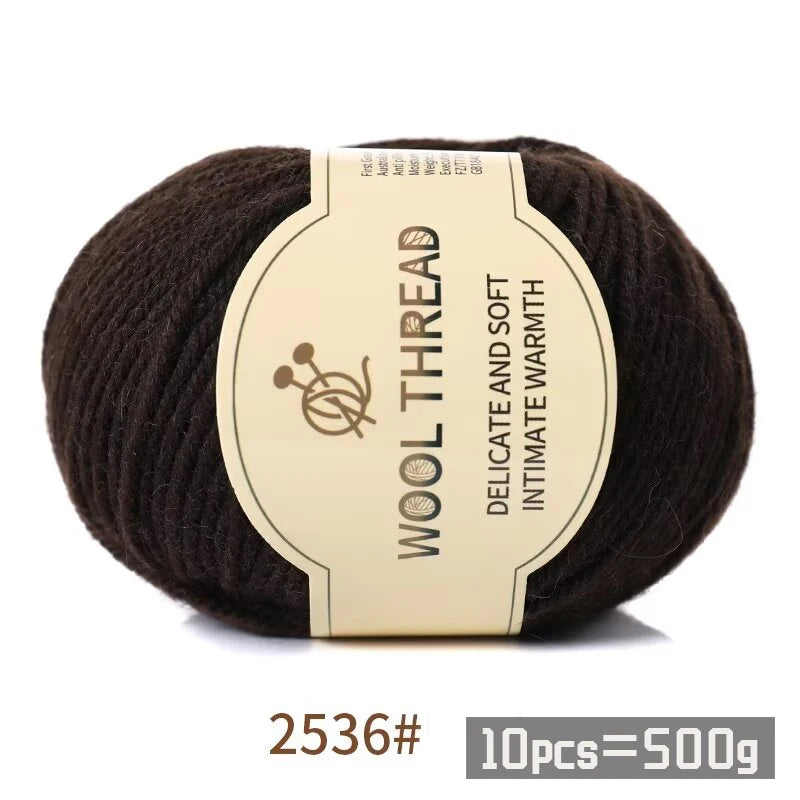 Medium Coarse Combed Alpaca Wool Yarn Balls 10 Pack