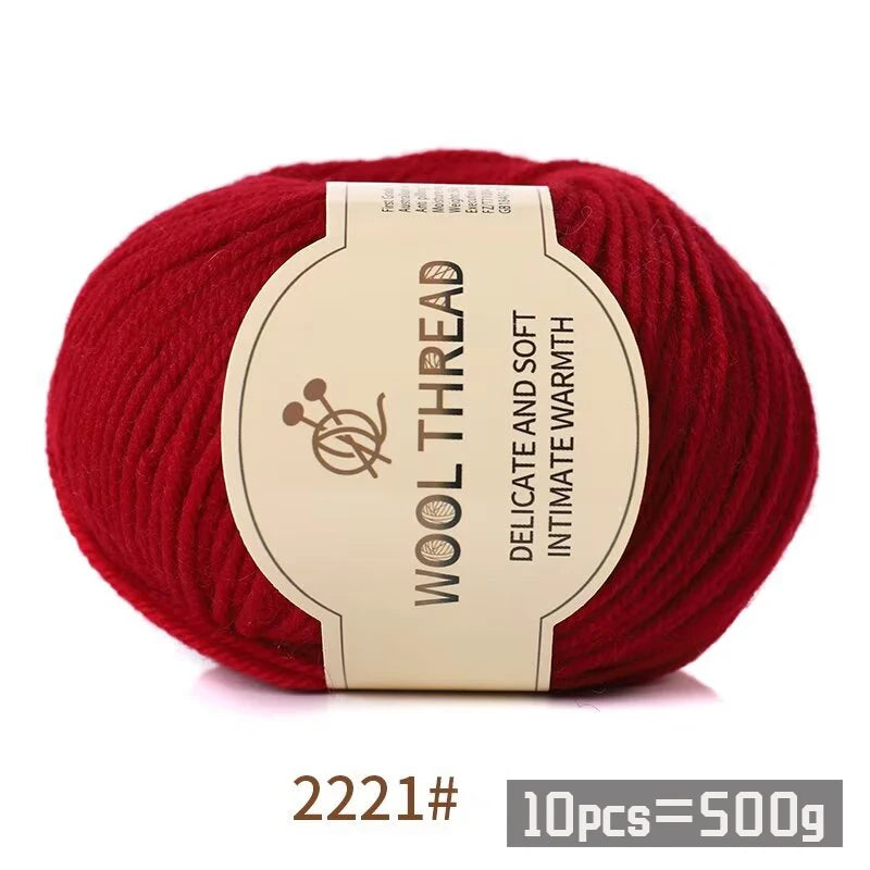 Medium Coarse Combed Alpaca Wool Yarn Balls 10 Pack