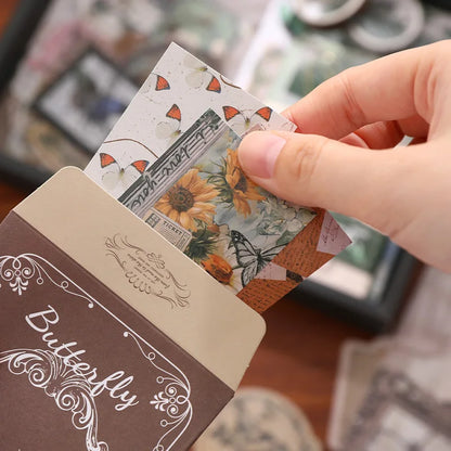 Vintage Butterfly Bullet Journal Scrapbooking Sets