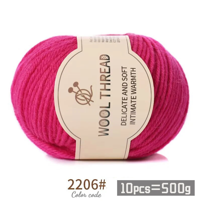 Medium Coarse Combed Alpaca Wool Yarn Balls 10 Pack