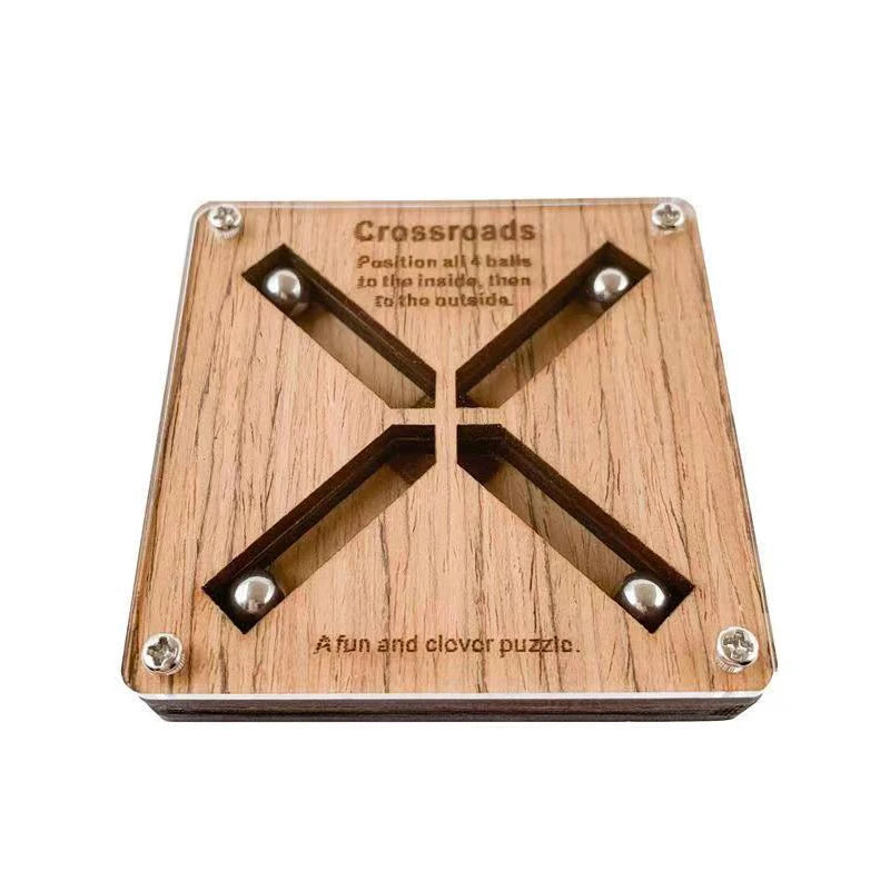 Wooden Crossroad Brain Teaser Puzzle