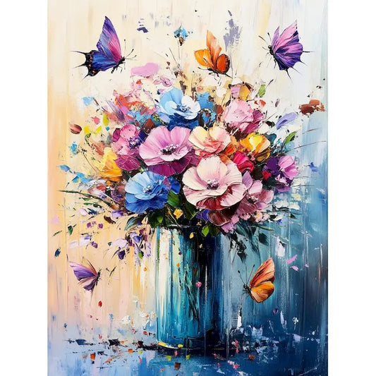 Flowers In Vase Paint By Numbers Kits