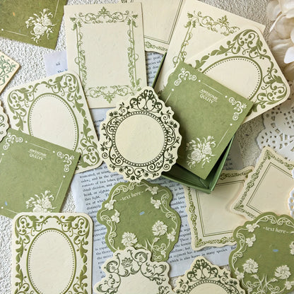 30 Sheets Retro Embossed Lace Scrapbooking Paper