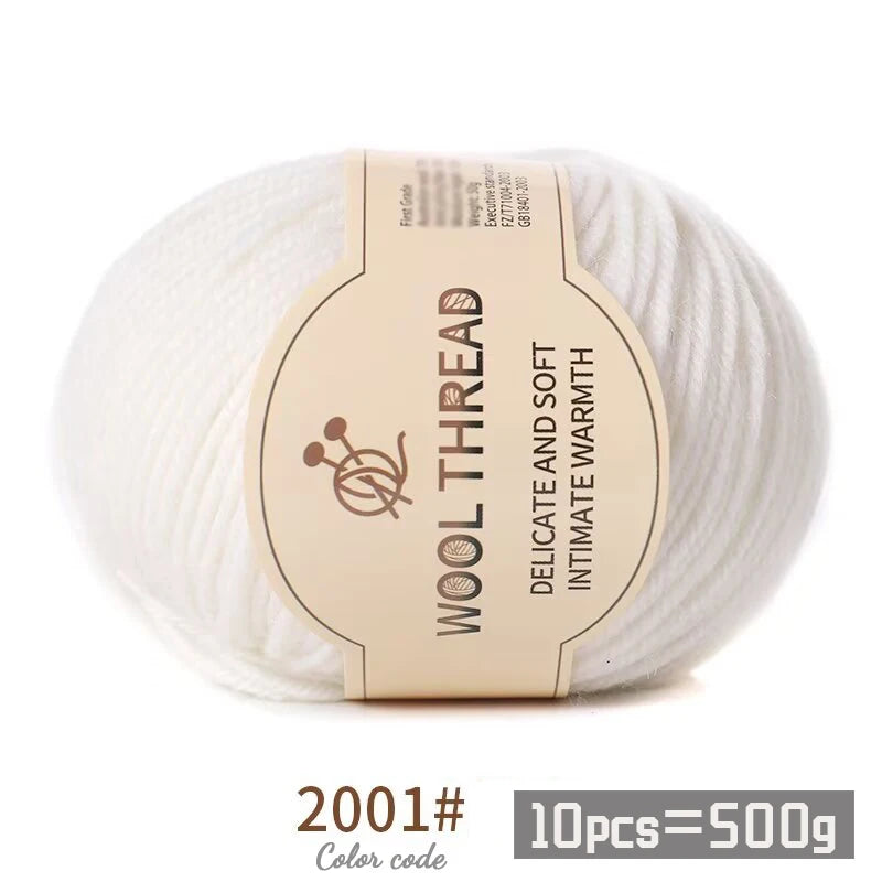 Medium Coarse Combed Alpaca Wool Yarn Balls 10 Pack
