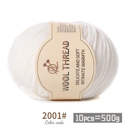 Medium Coarse Combed Alpaca Wool Yarn Balls 10 Pack