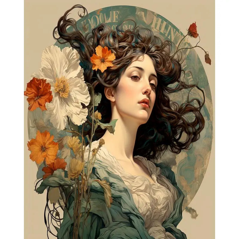 Women & Flowers Paint By Numbers Kits