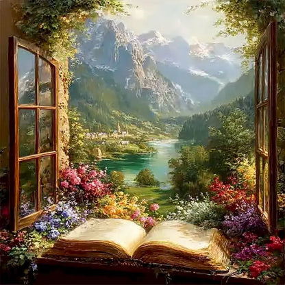 Windowsill Landscape Paint By Numbers Kit