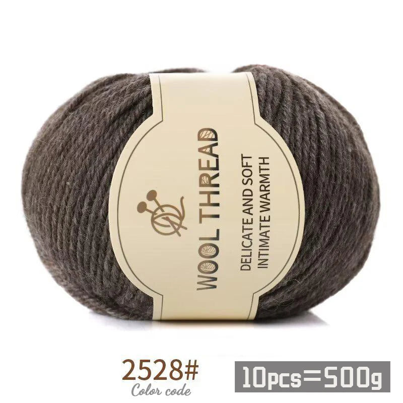 Medium Coarse Combed Alpaca Wool Yarn Balls 10 Pack