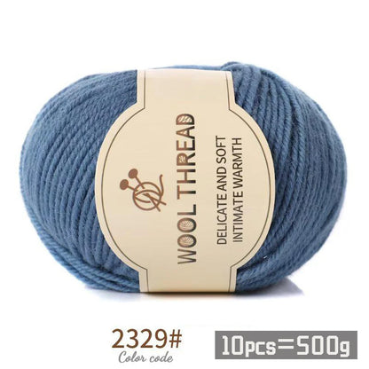 Medium Coarse Combed Alpaca Wool Yarn Balls 10 Pack