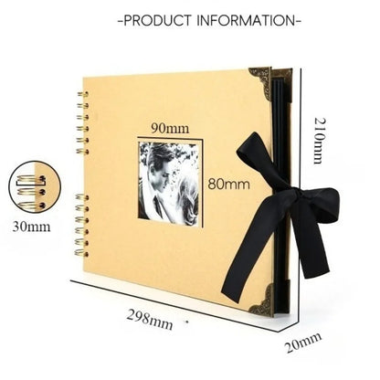 Hardcover Scrapbook Album With Square Window Set