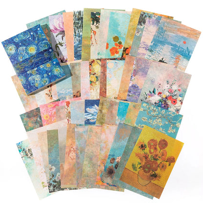 100 Sheets Vintage Material Scrapbooking Paper