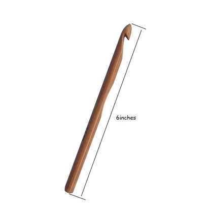 Bamboo Crochet Hook Needles 3-10mm 12pcs Set