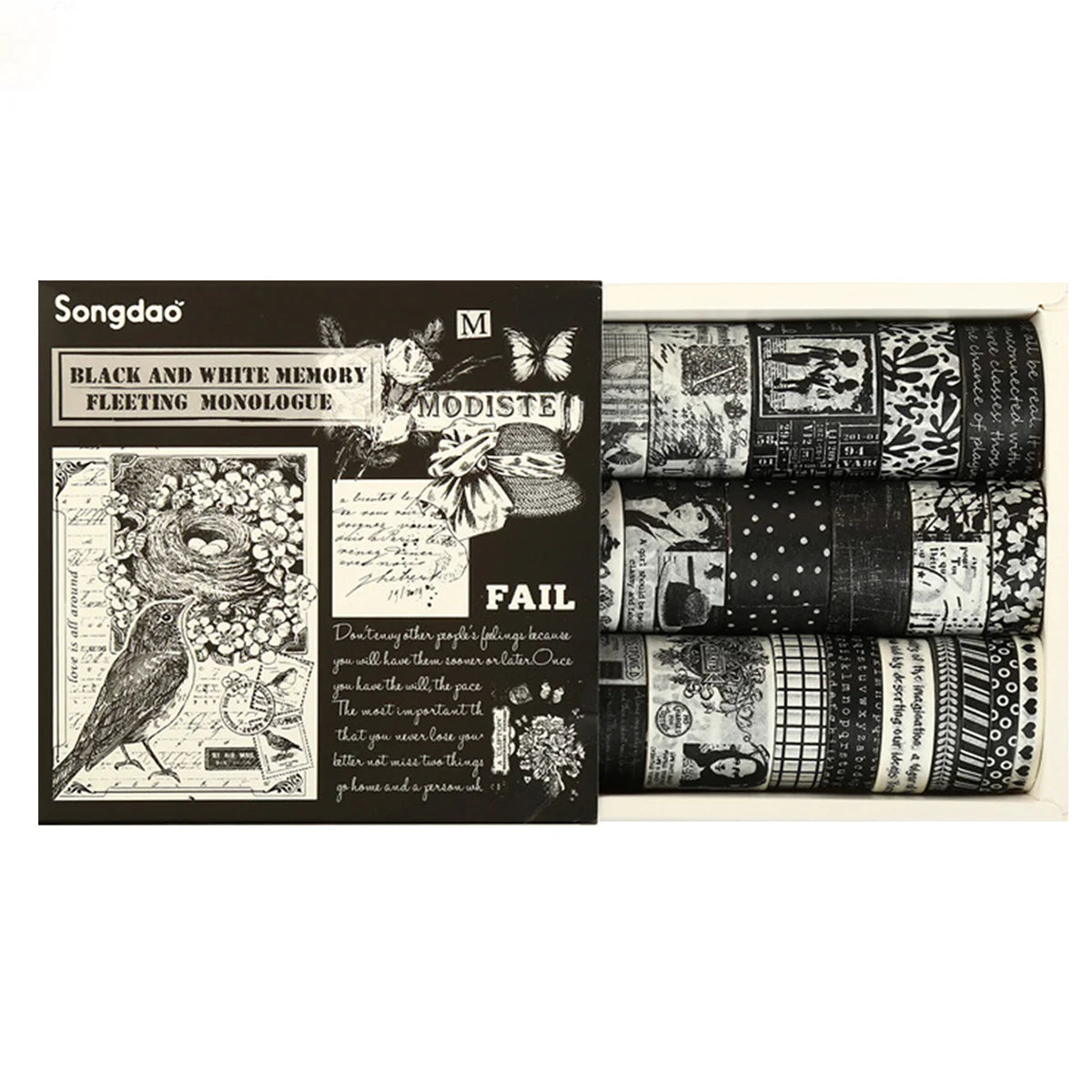 20 Rolls Retro Scrapbooking Washi Tape